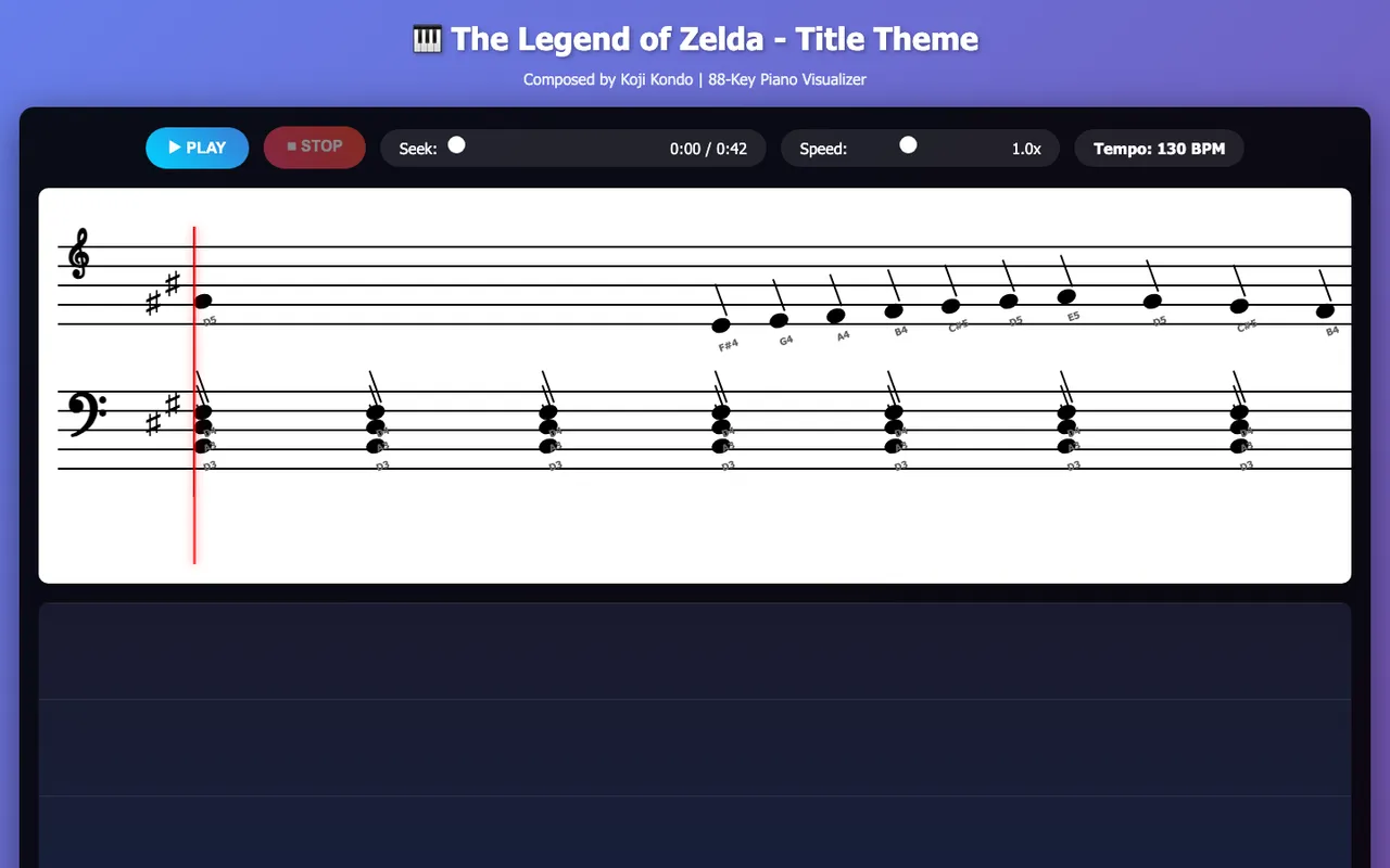 Preview of KeyViz Piano